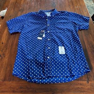 Men's Short-Sleeve Button Down Watermelon Shirt